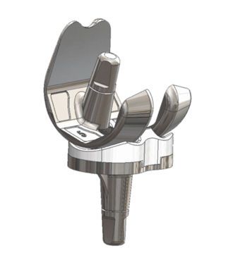 Three-compartment knee prosthesis / revision / cemented CRK Elite Surgical