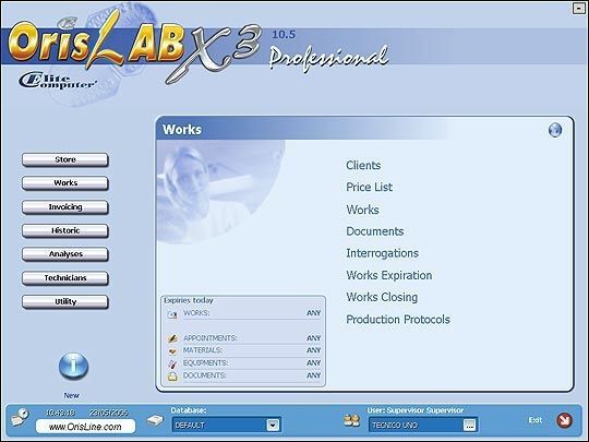 Management software / medical / dental laboratory OrisLAB X3® PROFESSIONAL Elite Computer Italia