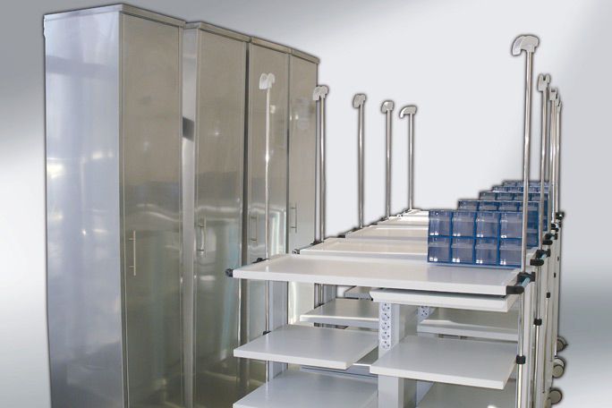 Medical cabinet / endoscope / for healthcare facilities / stainless steel ELMED Lithotripsy Systems