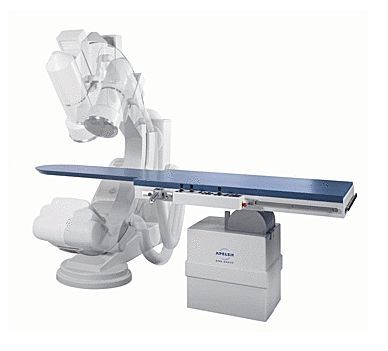 Fluoroscopy system (X-ray radiology) / digital / for diagnostic fluoroscopy / with floor-mounted C-arm C-Max DMS / Apelem