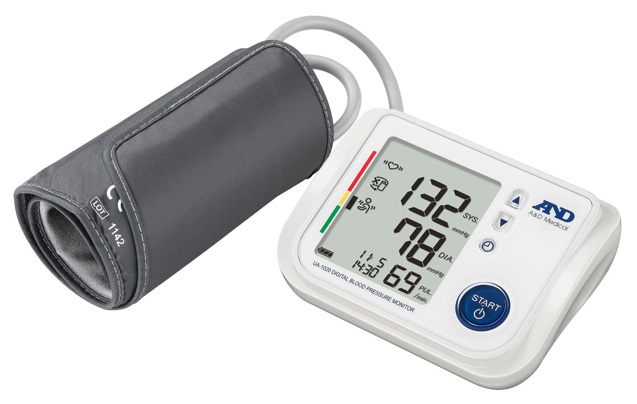 Automatic blood pressure monitor / electronic / arm UA-1020 A&D Company, Limited