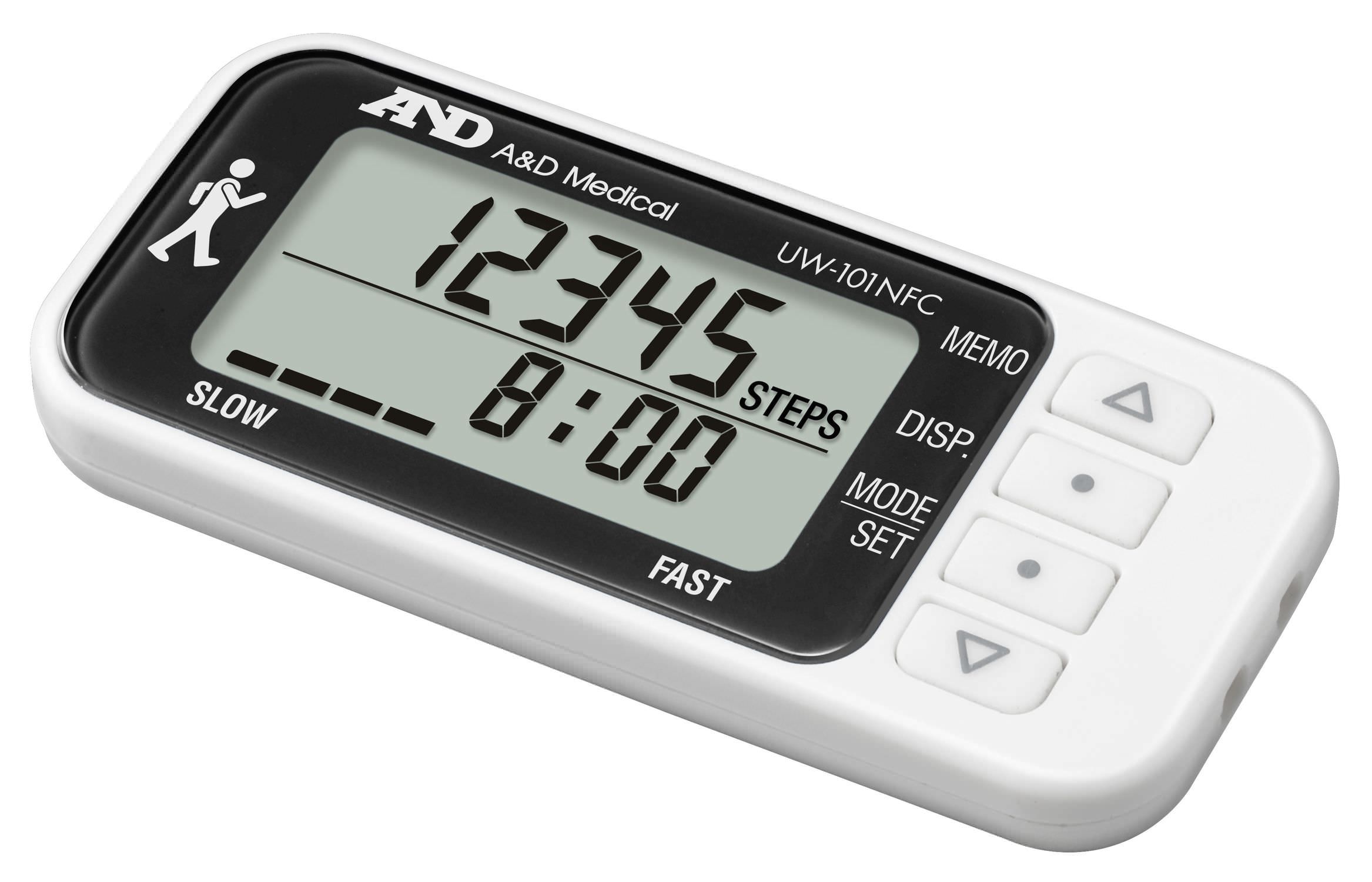 Pedometer with 3-axis sensor / thin / with calorie counter UW-101NFC A&D Company, Limited