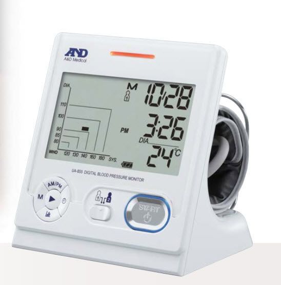 Automatic blood pressure monitor / electronic / arm UA-85x series A&D Company, Limited