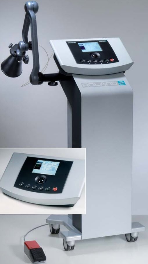 (physiotherapy) / photostimulation laser / on trolley FIBER series Elettronica Pagani