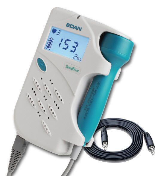 Fetal doppler / vascular / pocket / with heart rate monitor SonoTrax II EDAN INSTRUMENTS