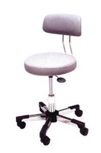 Medical stool / on casters / height-adjustable / with backrest 30142 ES Entermed