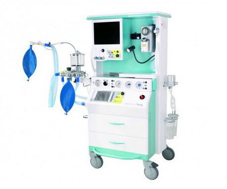 Anesthesia workstation with electronic gas mixer VENAR Omega CHIRANA