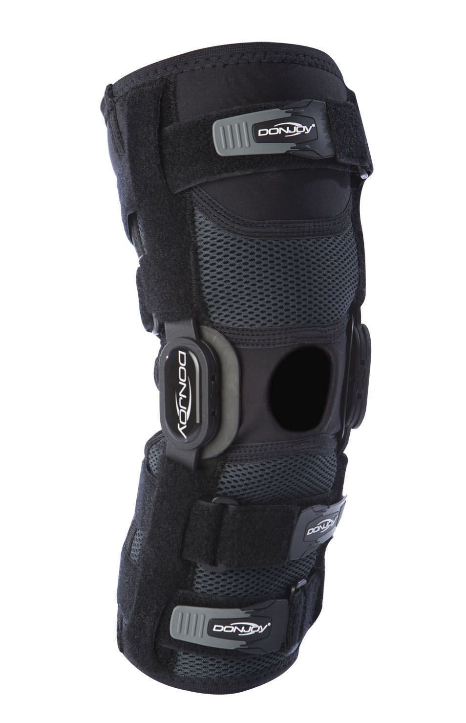 Knee orthosis (orthopedic immobilization) / patella stabilisation / knee ligaments stabilisation / articulated Playmaker II DonJoy