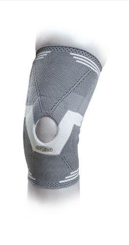 Knee sleeve (orthopedic immobilization) / with flexible stays / open knee / with patellar buttress Rotulax™ Elastic Knee Open Patella DonJoy