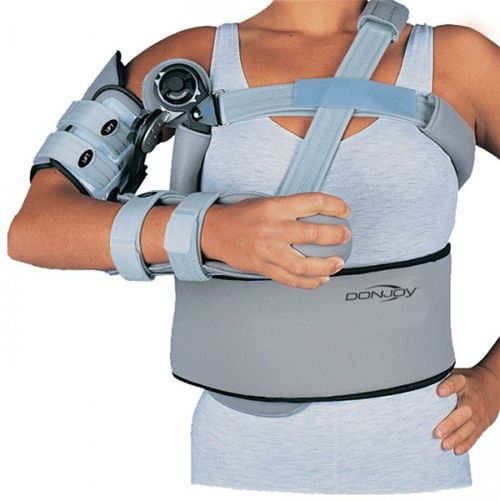 Shoulder splint (orthopedic immobilization) / shoulder abduction / articulated Quadrant® DonJoy