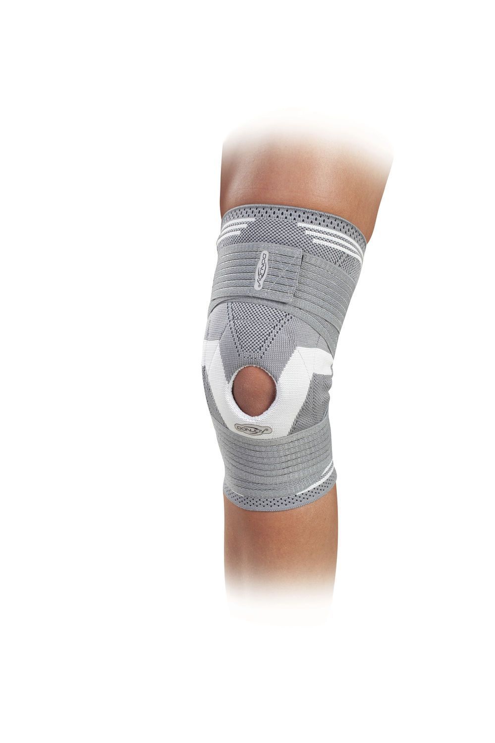 Knee orthosis (orthopedic immobilization) / with patellar buttress / with flexible stays / open knee Strapping™ Elastic Knee DonJoy