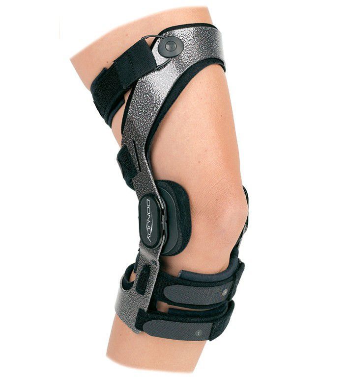Knee orthosis (orthopedic immobilization) / knee ligaments stabilisation / articulated Armor DonJoy