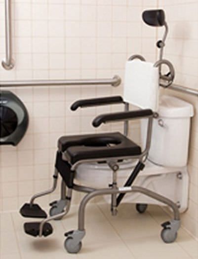Commode chair / shower / on casters / height-adjustable Hera/140 Ergolet