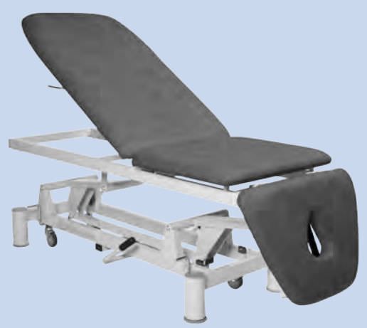 Hydraulic massage table / on casters / height-adjustable / 3 sections Manumed ST Enraf-Nonius