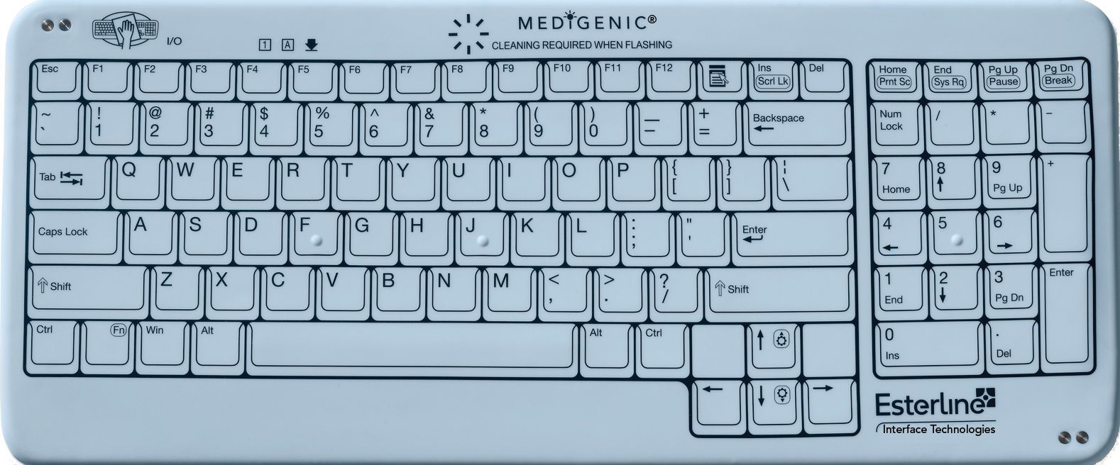 Disinfectable medical keyboard / USB / washable Medigenic® Compliance Esterline