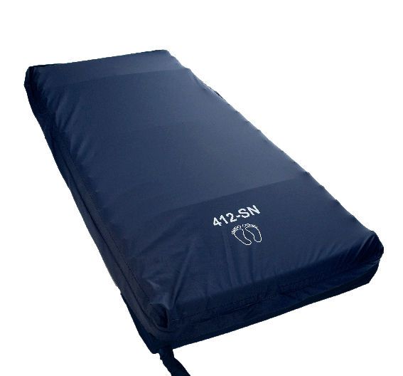 Anti-decubitus overlay mattress / for hospital beds / dynamic air / tube max. 150 kg | Eazyflow 412 Euro-care