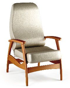 Medical sleeper chair with legrest MONTARCHER FAUFIXE AHF - ATELIERS DU HAUT FOREZ
