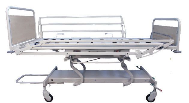 Mechanical bed / height-adjustable / 4 sections HB50315 AHF - ATELIERS DU HAUT FOREZ