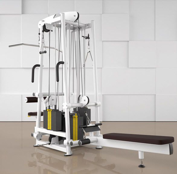 Weight training station (weight training) / lat pulldown / traditional CABLE TOWER 4000 ERGO-FIT