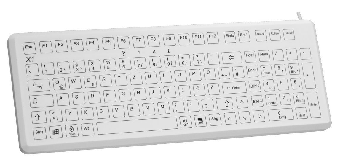 USB medical keyboard / washable X1-MED EVO BOARDS