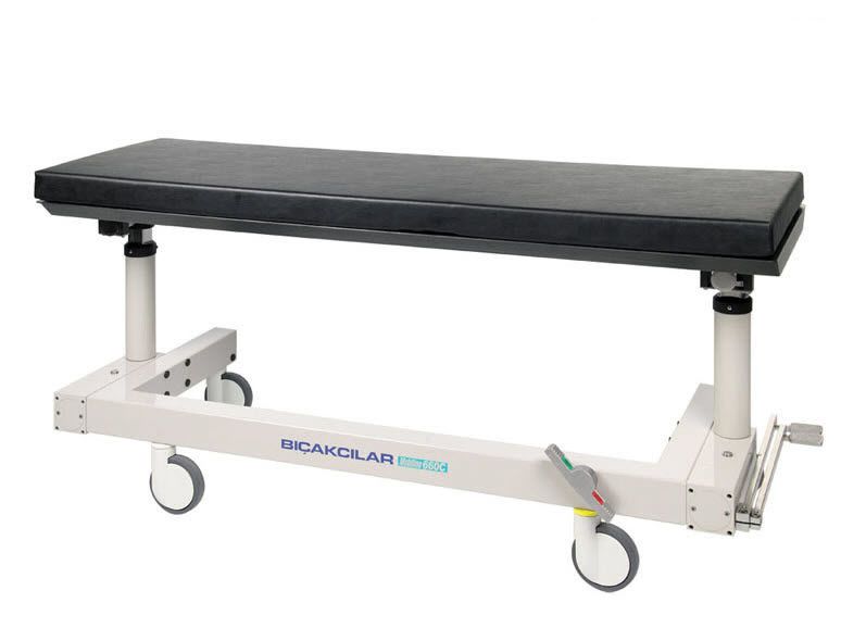 Transport stretcher trolley / height-adjustable / X-ray transparent / mechanical 660 Bicakcilar