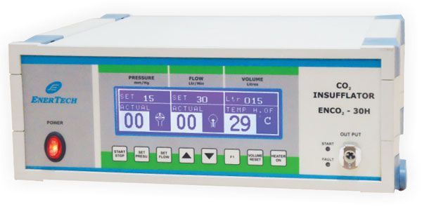 Electronic endoscopy CO2 insufflator 1 - 30 l/mn | ENC02 30H Advanced Enertech