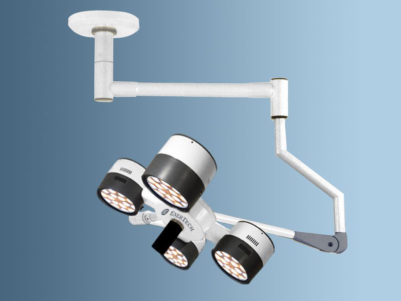 LED surgical light / ceiling-mounted / 1-arm 140 000 lux | varicol Enertech