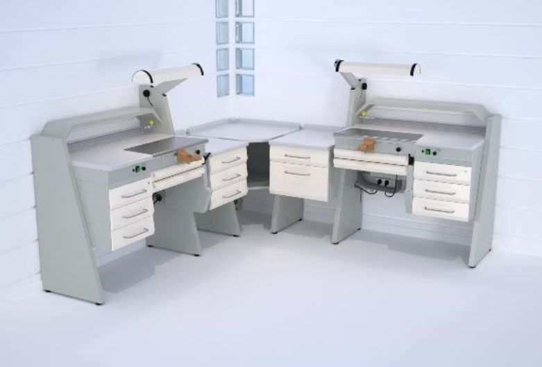 Dental laboratory workstation / 2-station SOLE1/I+SOBF+SOFT+SOANG +SOFT+SOBF+SOLE1 ERIO