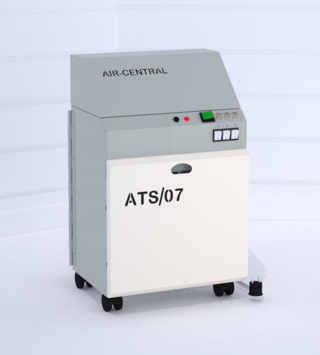 Aspirating central vacuum pump / dental laboratory / mobile ATS/07C AIR CENTRAL ERIO