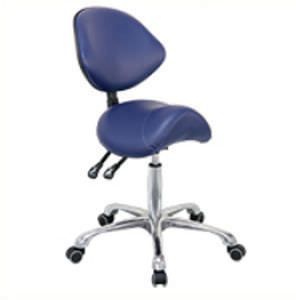 Medical stool / on casters / with backrest / saddle seat TAB430 Everyway Medical Instruments