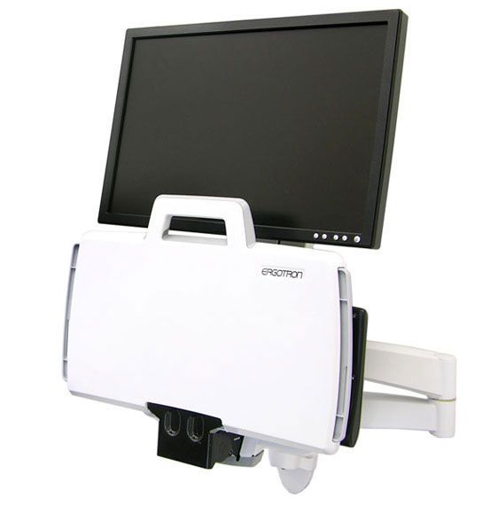 Medical monitor support arm / articulated / wall-mounted / with keyboard arm 200 Series Combo 45-230-216 ergotron