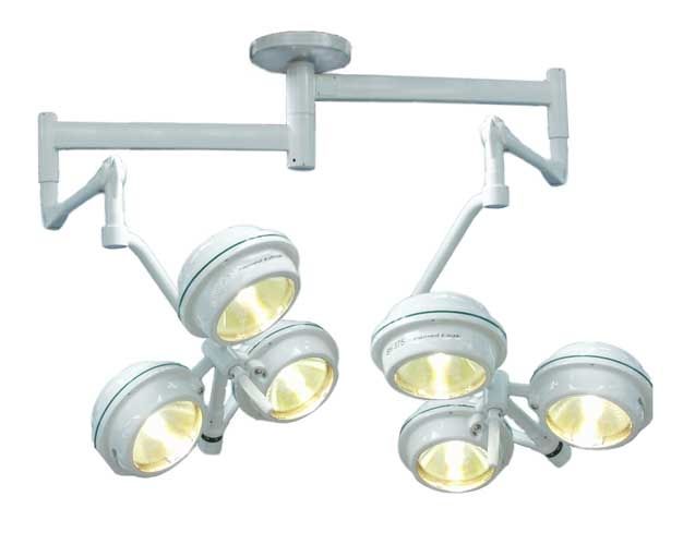 Halogen surgical light / ceiling-mounted / 2-arm MEDILUX BHC-375p/375p 120 000/120 000 LUX FAMED Lódz