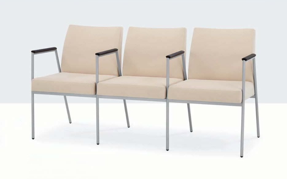 Waiting room chair / beam / 3 seater Suite Tandem series Encore