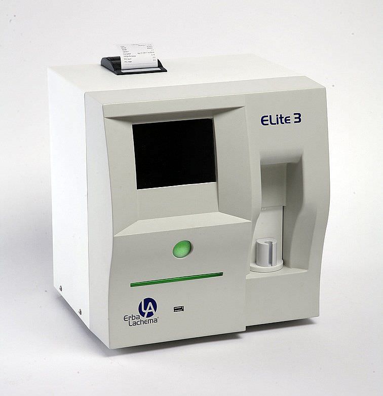 Automatic hematology analyzer / leukocyte distribution / 20-parameter 80 tests/h | Elite™ 3 erba diagnostics Mannheim