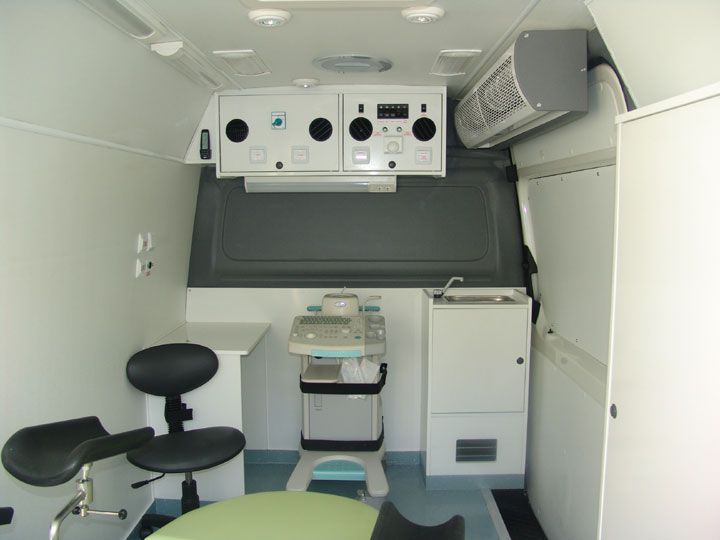 Gynecology mobile health van EMS Mobil Sistemler