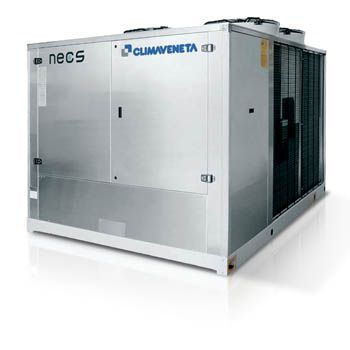 Air-cooled water chiller / for healthcare facilities 47.8 - 159 kW | NECS Climaveneta