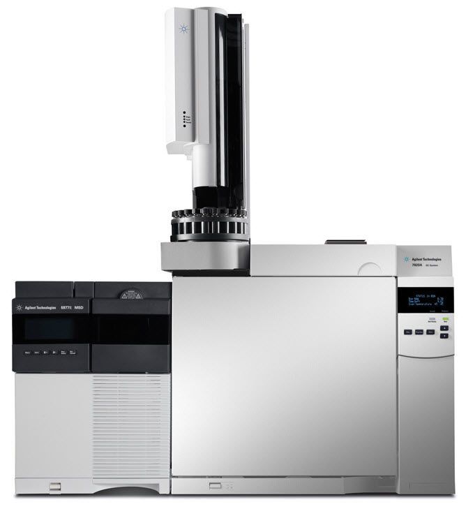Gas chromatography system / coupled to a mass spectrometer Agilent 5977E series Agilent Technologies