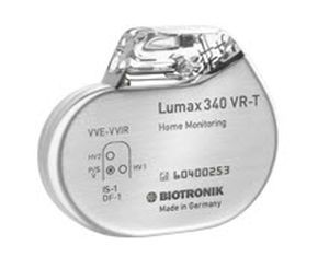 Implantable cardiac stimulator / cardioverter-defibrillator / automatic Lumax 300 DR-T Biotronik