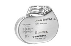 Implantable cardiac stimulator / cardioverter-defibrillator / automatic Lumax 540 VR-T DX Biotronik