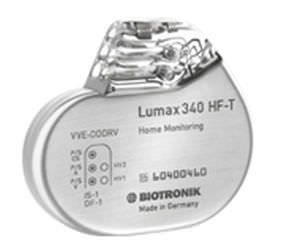 Implantable cardiac stimulator / resynchronization Lumax 340 HF-T Biotronik