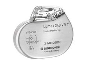 Implantable cardiac stimulator / cardioverter-defibrillator / automatic Lumax 340 DR-T Biotronik