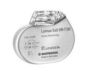 Implantable cardiac stimulator / cardioverter-defibrillator / automatic Lumax 540 VR-T Biotronik