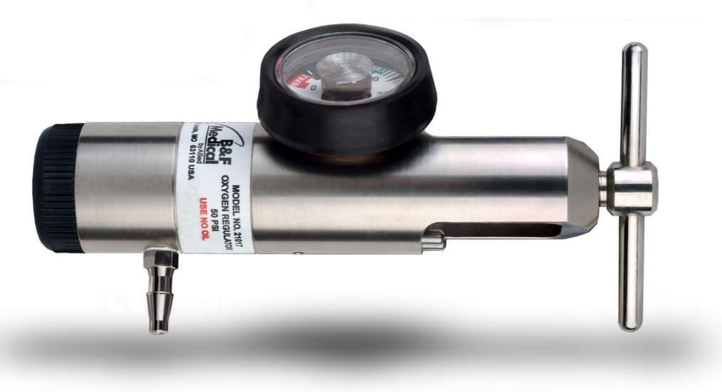 Oxygen pressure regulator / adjustable-flow 21017 Allied Healthcare Products