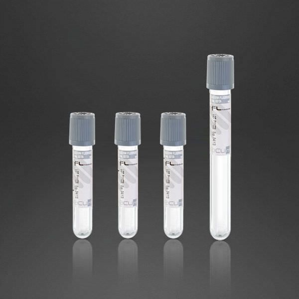 Glucose analysis collection tube / K3-EDTA / potassium fluoride 2 - 6 mL | Vacumed® 42210, Vacumed® 43216 F.L. Medical