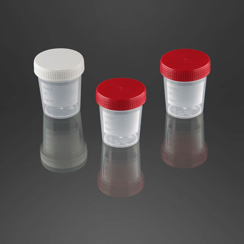 Urine sample container 120 mL | 25033, 25036 F.L. Medical