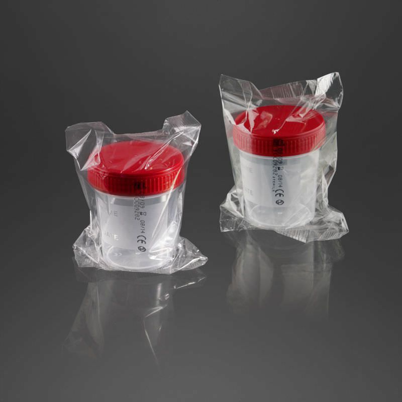 Urine sample container 120 mL | 25032, 25035 F.L. Medical