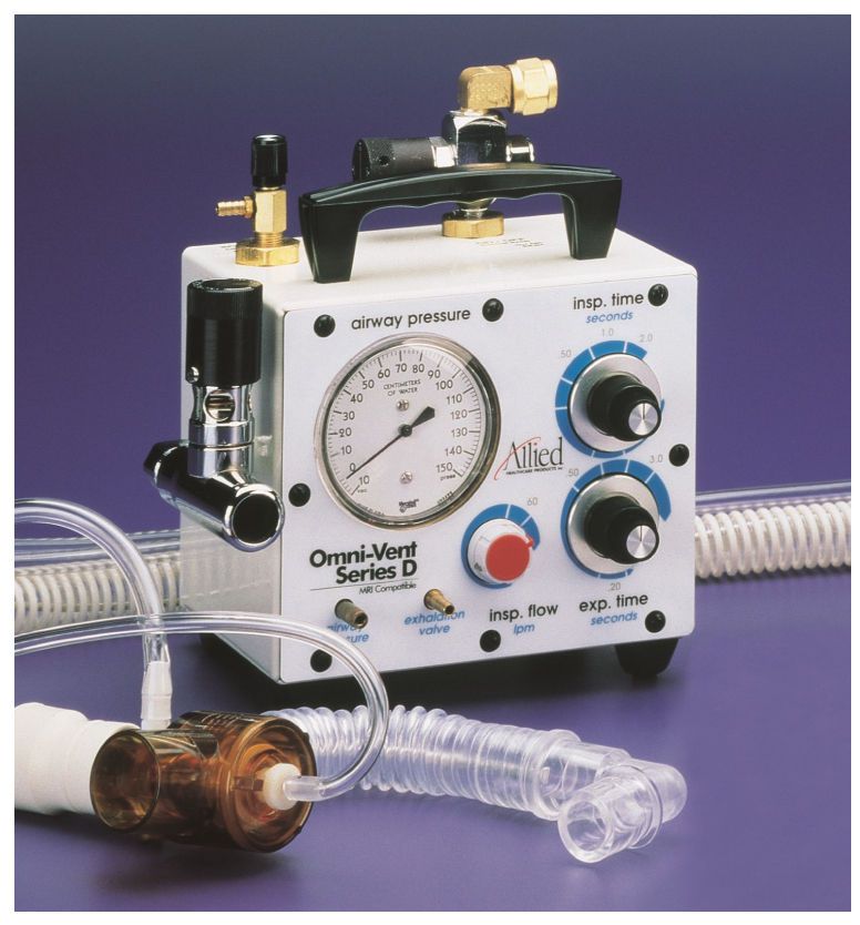 Pneumatic ventilator / transport / emergency / non-magnetic OMNI-VENT ™ Allied Healthcare Products