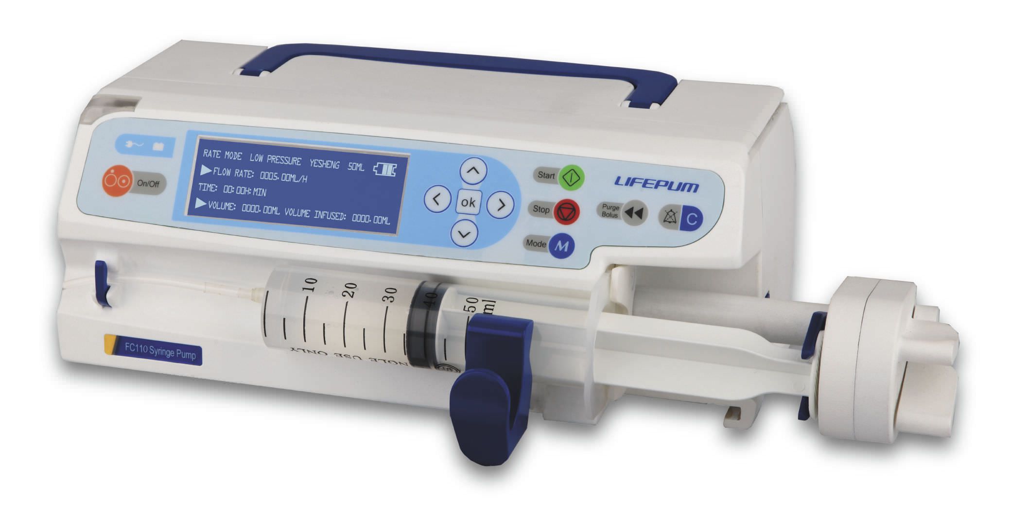 1 channel syringe pump 0.01 - 1500 mL/h | FC110 Beijing Xin He Feng Medical Technology Co. Ltd.