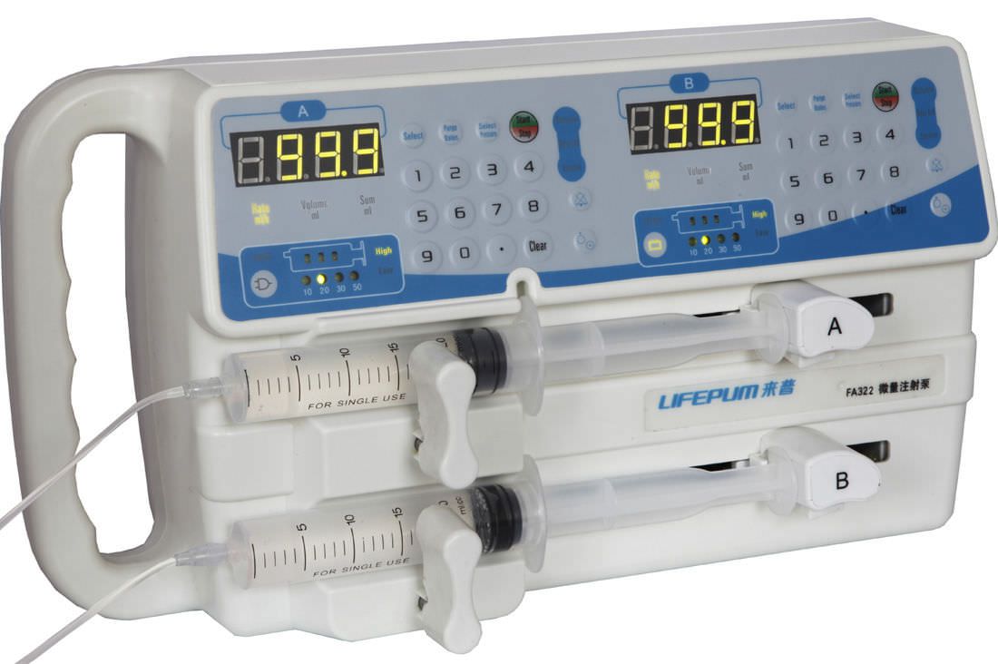 2-channel syringe pump 0.1 - 200 mL/h | FA322 Beijing Xin He Feng Medical Technology Co. Ltd.