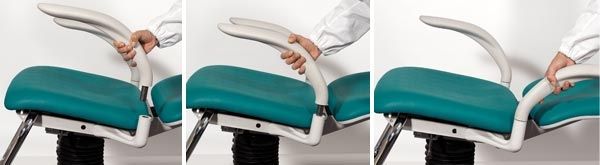 ENT examination chair / electrical / height-adjustable / 2-section Oto P/V Elegance EUROCLINIC